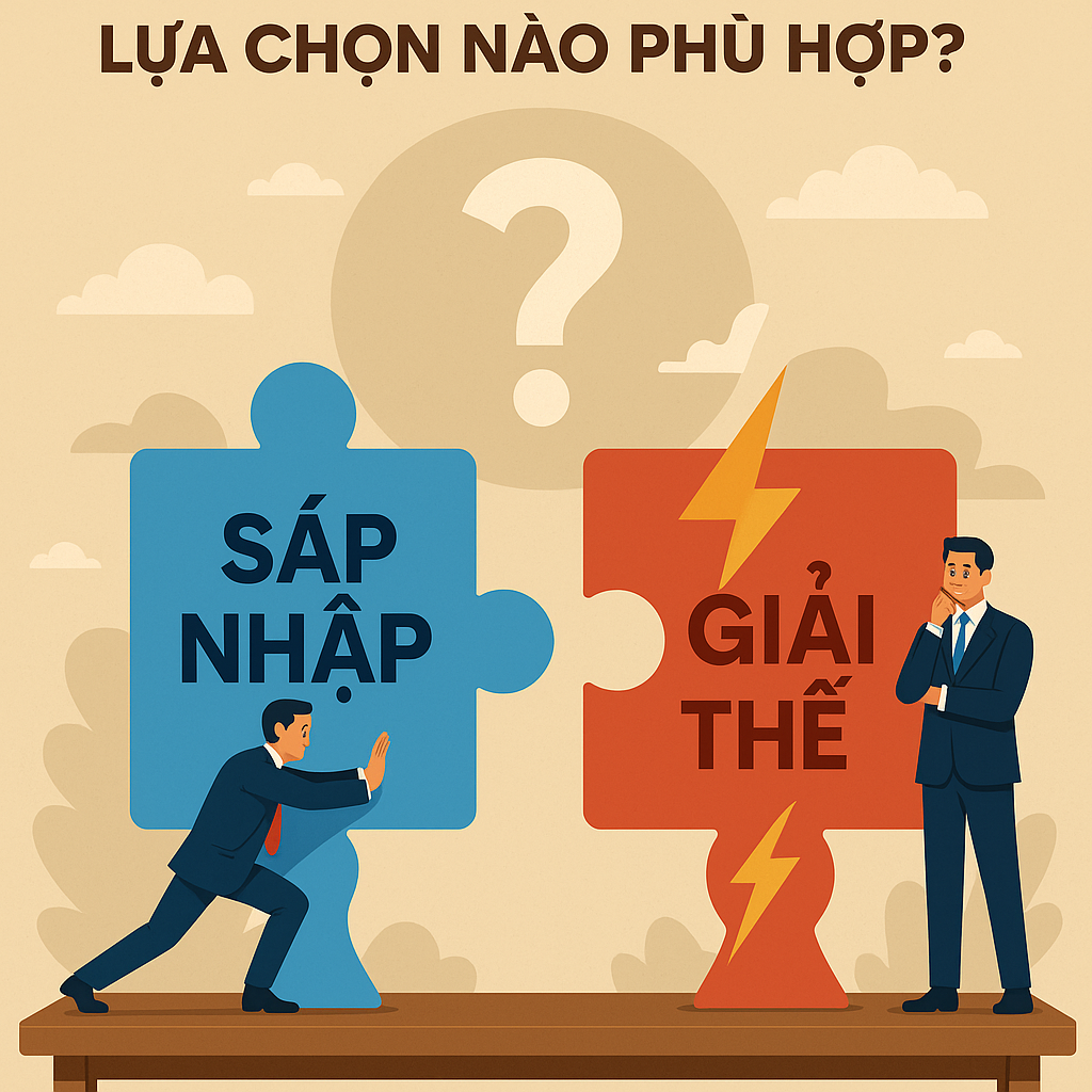 Sáp nhập doanh nghiệp hay giải thể doanh nghiệp